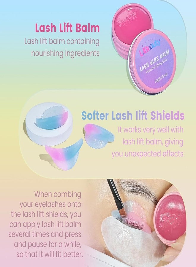 لي بيوتي مجموعة ليبيوتي لرفع الرموش 10 مل - مجموعة لرفع الرموش وتصفيف الحواجب مع بلسم لرفع الرموش، تصميم أنبوبي دقيق لسهولة الاستخدام في المنزل أو الصالون - Image 2